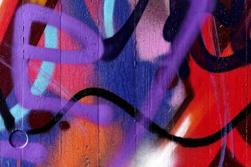   Graffiti Detail, Vibrant Colors
