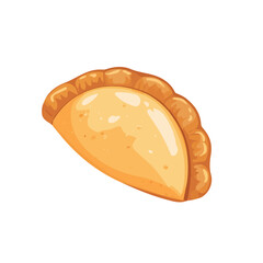 Minimal flat vector of a Empanada, 2D icon-style illustration on white background