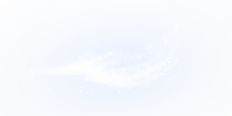 Dynamic Sparkling White Whirlwind on a Vibrant Blue Background A Festive PNG Overlay for Creative Projects