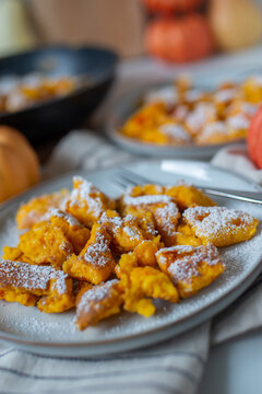 sweet home made german pumpkin pancakes - kaiserschmarrn