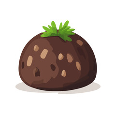 Haggis, flat style 2D vector image, isolated on a white background