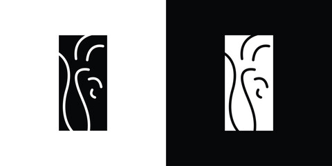 Wood board icons set. vector icons designed in filled style