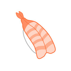 Shrimp sushi clip art design