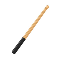 Drumstick Grip Tape, modern 2D flat vector illustration in icon style, isolated on pure white background.