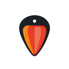 Minimal flat vector of a Guitar Pick Holder, 2D icon-style illustration on white background