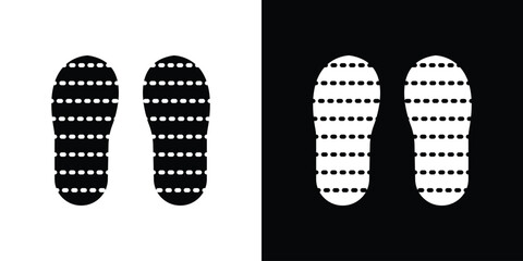 Soles icons set. vector icons designed in filled style