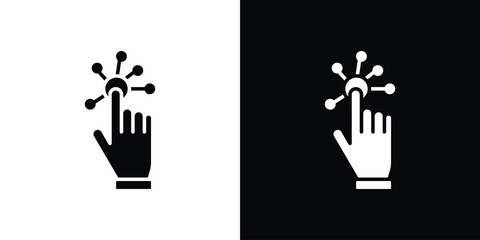 Interactive icons set. vector icons designed in filled style