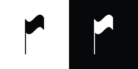 Flag icons set. vector icons designed in filled style