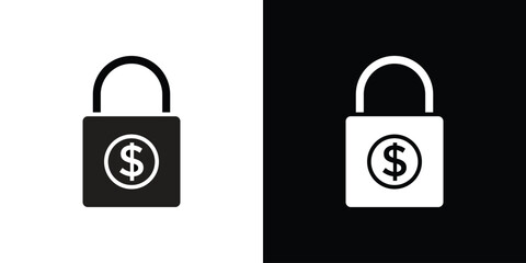 Fixed price icons set. vector icons designed in filled style