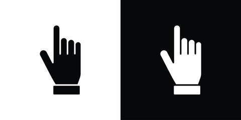 Cursor icons set. vector icons designed in filled style