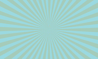 An abstract illustration featuring a radial burst pattern with alternating light blue and green stripes.