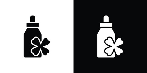 Bach flowers icons set. vector icons designed in filled style