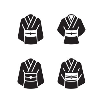 Kimono Obi Style Solid Fashion Icons