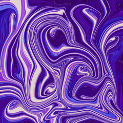 Fototapeta premium Dynamic purple abstract swirl with fluid lines and bright highlights. Ideal background texture for digital art, design, and creative projects. Golden keywords: abstract, swirl, texture, background, de