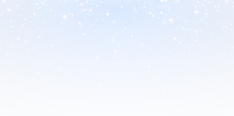 Stunningly Beautiful Snowfall Laid Against a Soft Blue Background Perfect for Winter Themed PNG Overlays