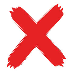 Fototapeta premium Vector art of red cross symbol