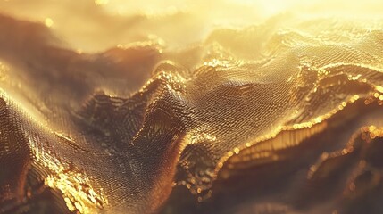 Smooth sand dunes under golden hour light