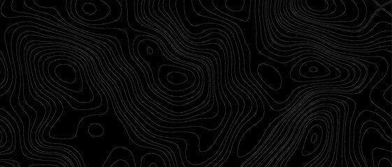 Topographic map background concept. Topo contour map. Rendering abstract illustration. Abstract mountain terrain map background with abstract shape line texture. Vector abstract illustration. 