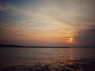 Obraz premium sunset over the sea