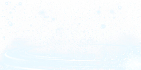 Glistening Blue Cosmic Light Particles with Rings and Stars - Perfect PNG Overlay for Festive Designs