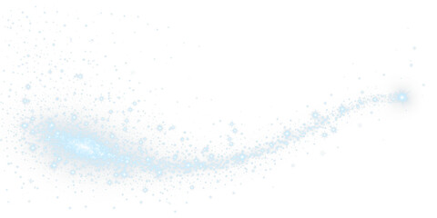 Stellar Comet Illustration Captivating Sparkling Light Trails Designed for a Cosmic Background Overlay in PNG Format