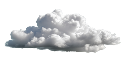 Fluffy Cloud in the Sky: A picturesque puffy cloud floats serenely, its soft, billowing form a testament to nature's artistry. Evoking a sense of calm and serenity. 