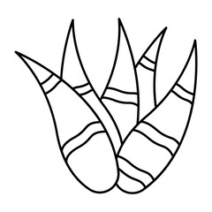 Bamboo Leaf outline icon