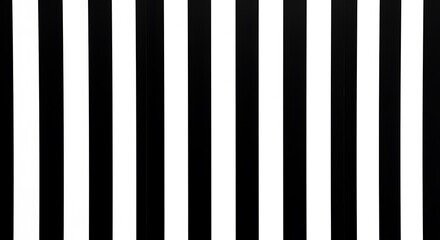 Bold Black and White Vertical Stripes Pattern.