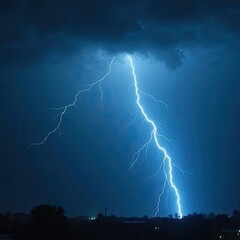 lightning in the night