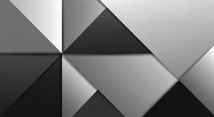 Obraz premium Abstract Geometric Pattern Background in Shades of Gray.