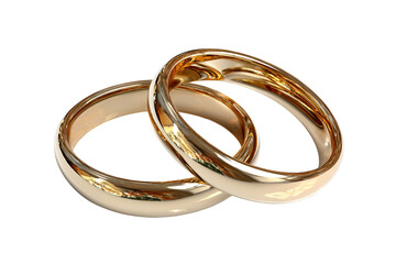 Golden wedding rings interlocking symbol of love and marriage on a dark background symbolizing commitment promise of unity elegant celebration of matrimony anniversary