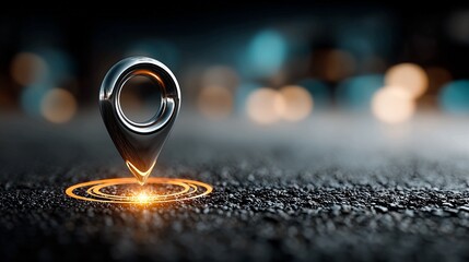 Digital world map locating a specific point to access perfect result