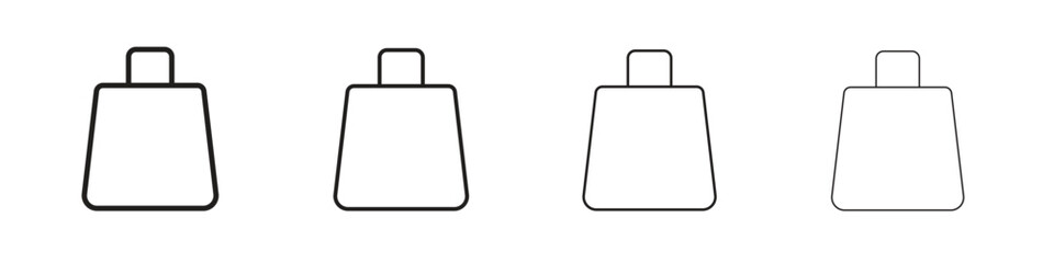 Bags Shopping icons designed in outline, line and stroke style