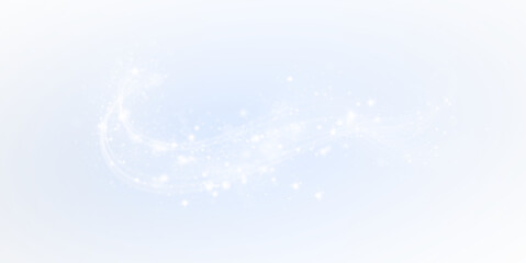 Beautiful Sparkling Light Effect Swirl PNG Overlay set against a Blue Background for Various Digital Design Projects