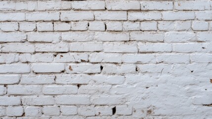 A close-up view of a textured white brick wall showcasing weathered surfaces and subtle imperfections