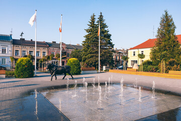 Main Square in Turek, Poland