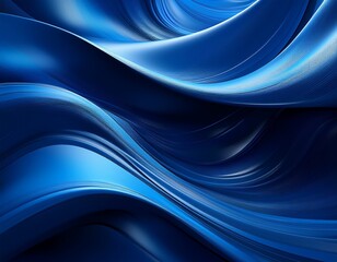 abstract blue curves background dark blue glossy background 16k