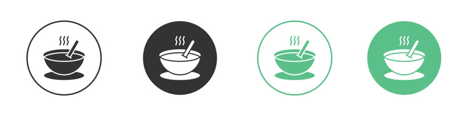 Soup icons concepts. black sign set