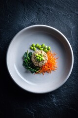 Minimalist Bibimbap - A Colorful and Healthy Korean Rice Bowl.