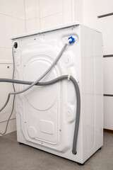 Connection of the washing machine to the water supply