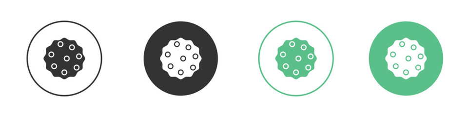 Massage ball icons concepts. black sign set