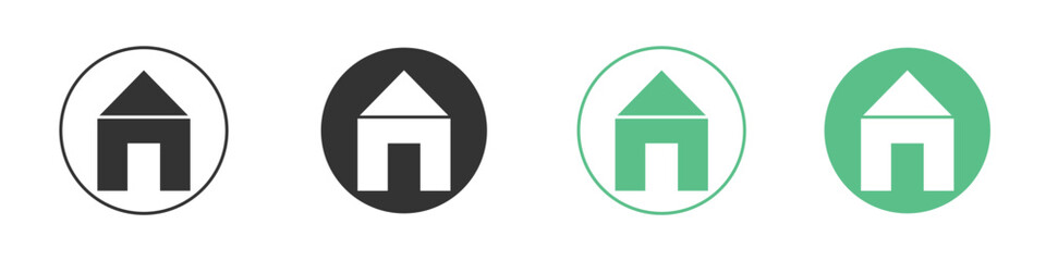 House icons concepts. black sign set