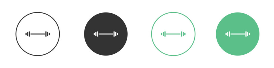 Gym icons concepts. black sign set