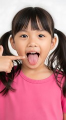 Cute Girl Sticking Out Tongue.