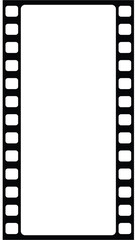 Minimalist Black and White Film Strip Illustration Design