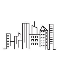 Obraz premium city icon, vector best line icon.