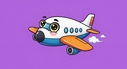funny cartoon airplane
