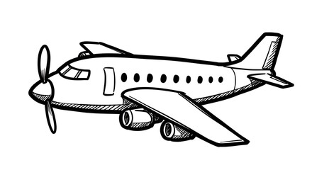 airplane isolated on white