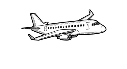 airplane isolated on white background