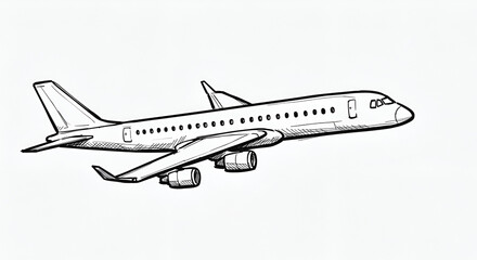 airplane in the clouds